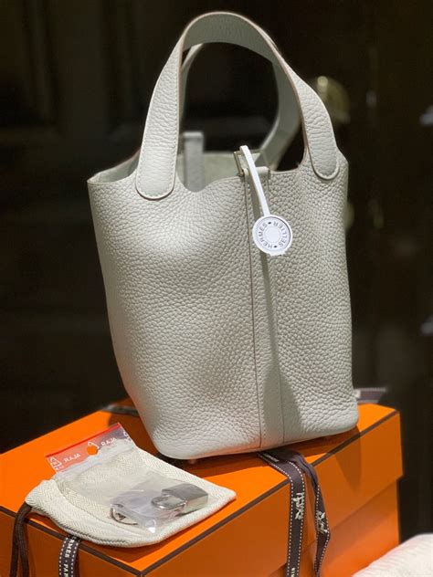 hermes picotin gris perle|Hermes picotin bag.